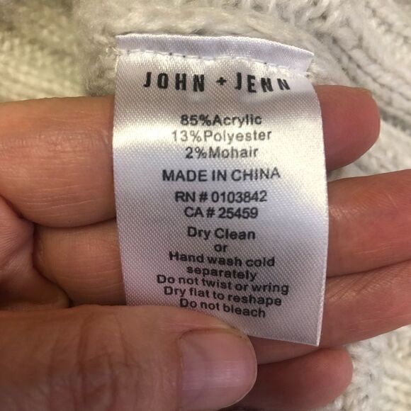 John + Jenn Gray Color Block Pullover Sweater S - Picture 9 of 9